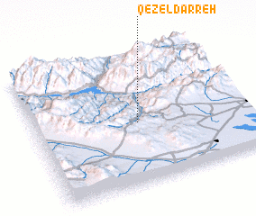 3d view of Qezel Darreh