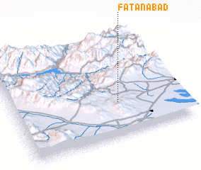 3d view of Fatanābād