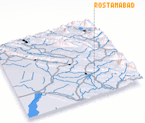 3d view of Rostamābād