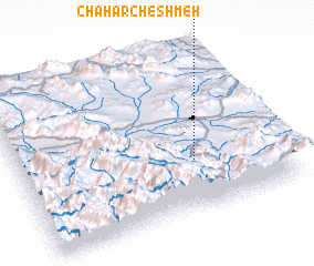 3d view of Chahār Cheshmeh