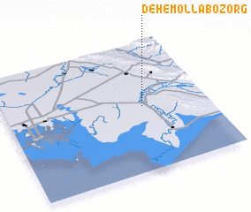 3d view of Deh-e Mollā Bozorg