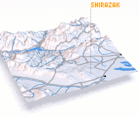 3d view of Shīrāzak