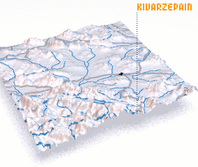 3d view of Kīvarz-e Pā\