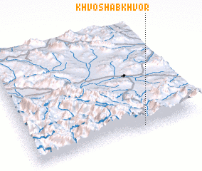 3d view of Khvosh Ābkhvor