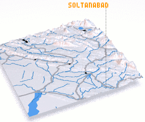 3d view of Solţānābād