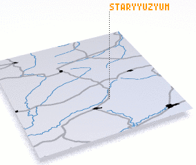 3d view of Staryy Uzyum