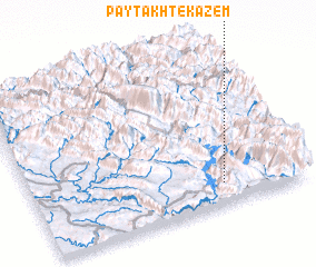 3d view of Pāy Takht-e Kāz̧em