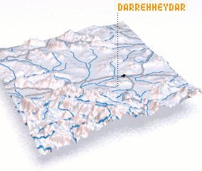 3d view of Darreh Ḩeydar