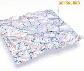 3d view of Deh Salmān