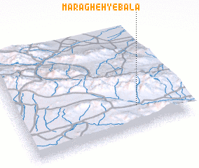 3d view of Marāgheh-ye Bālā