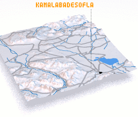 3d view of Kamālābād-e Soflá