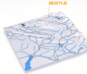 3d view of Āb Seylā\