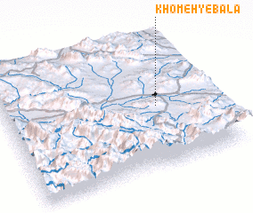 3d view of Khomeh-ye Bālā