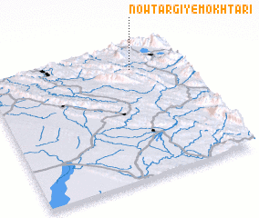 3d view of Nowtargī-ye Mokhtārī