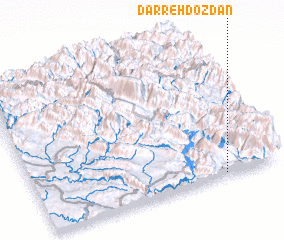 3d view of Darreh Dozdān