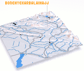 3d view of Boneh-ye Karbalā\