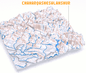 3d view of Chahār Qāsh-e Salaḩshūr