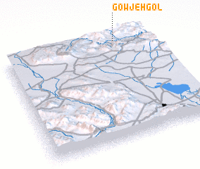 3d view of Gowjeh Gol