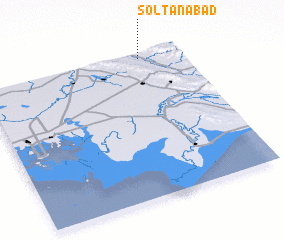 3d view of Solţānābād