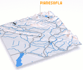 3d view of Pīān-e Soflá