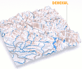 3d view of Deh-e Kal