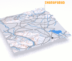3d view of Sharafābād