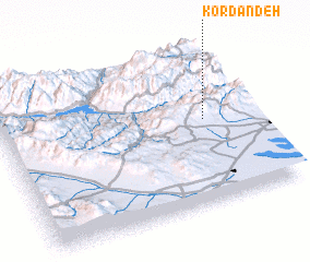 3d view of Kordāndeh