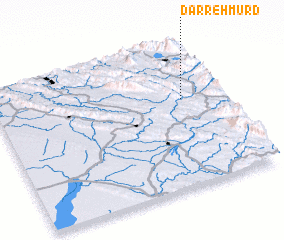 3d view of Darreh Mūrd