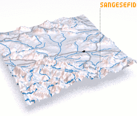 3d view of Sang-e Sefīd