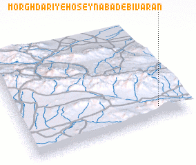 3d view of Morghdārī-ye Ḩoseynābād-e Bīvarān