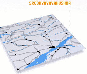 3d view of Srednyaya Yakushka