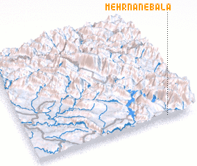 3d view of Mehrnān-e Bālā