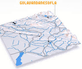 3d view of Golāvandān-e Soflá