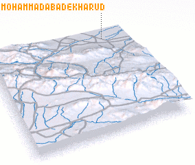 3d view of Moḩammadābād-e Kharūd