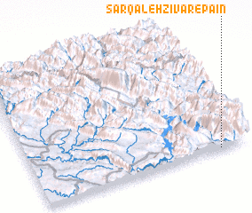 3d view of Sar Qal‘eh Zīvār-e Pā\