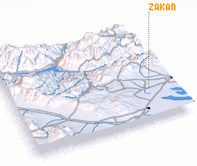 3d view of Zākān