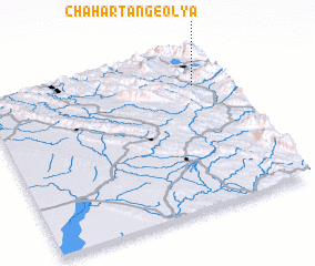 3d view of Chahār Tang-e ‘Olyā