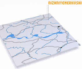 3d view of Nizhniye Merkushi