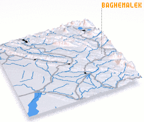 3d view of Bāgh-e Malek