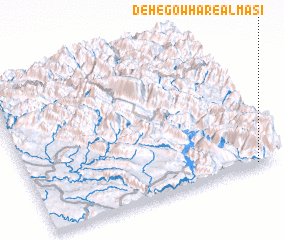 3d view of Deh-e Gowhar-e Almāsī