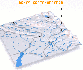 3d view of Dameshgaft-e Mangenān