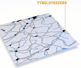 3d view of Tyagloye Ozero