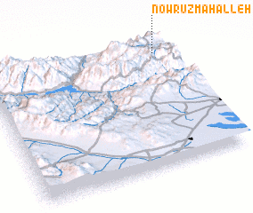 3d view of Now Rūz Maḩalleh