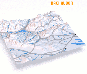 3d view of Kachal Bon