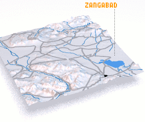 3d view of Zangābād