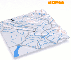 3d view of Āb Khūgān