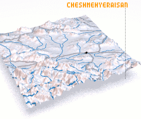 3d view of Cheshmeh-ye Ra\