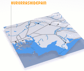 3d view of Hūr or Rashīd-e Pā\