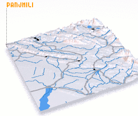 3d view of Panj Mīlī