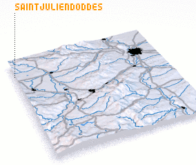 3d view of Saint-Julien-dʼOddes